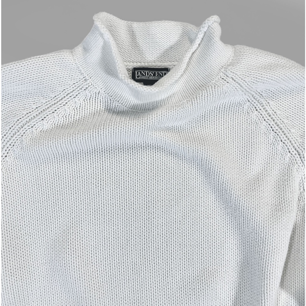 Vintage 90s Men’s Land’s End Roll Neck Sweater- size L